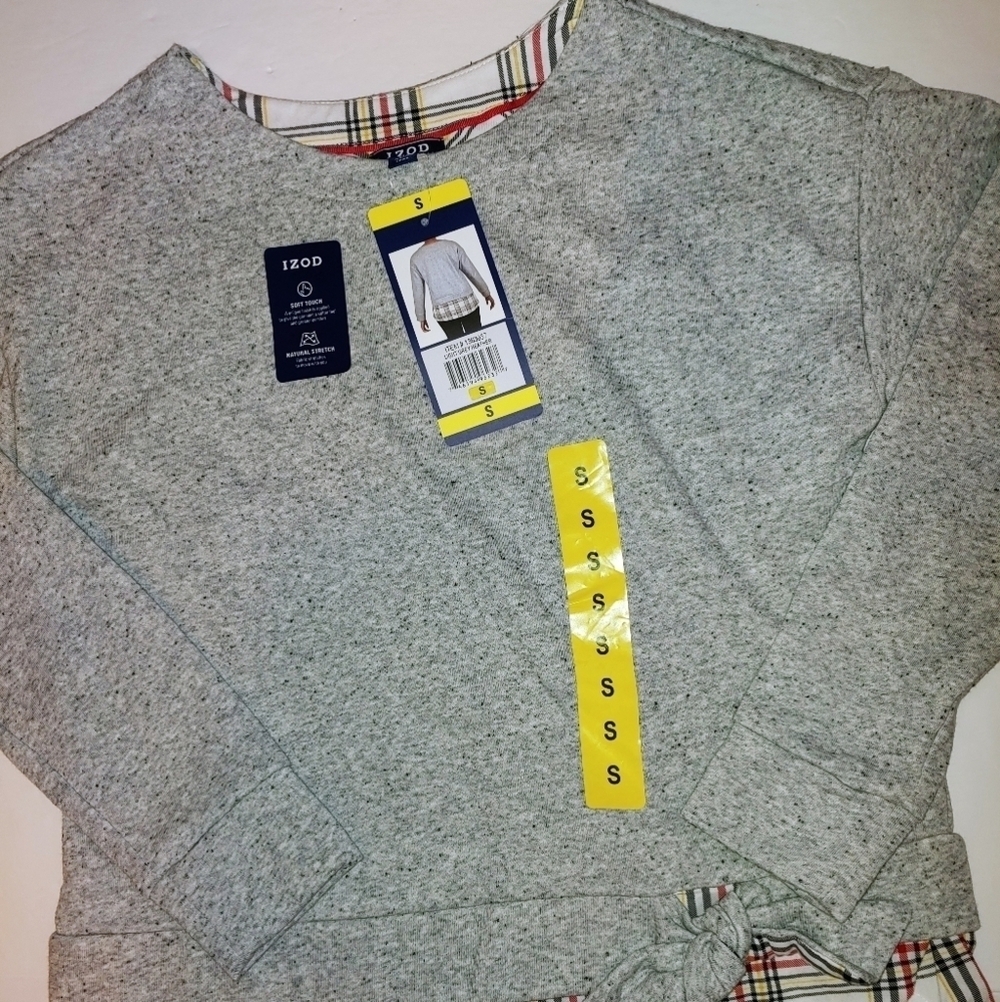 NWT Izod Layered Sweatshirt S